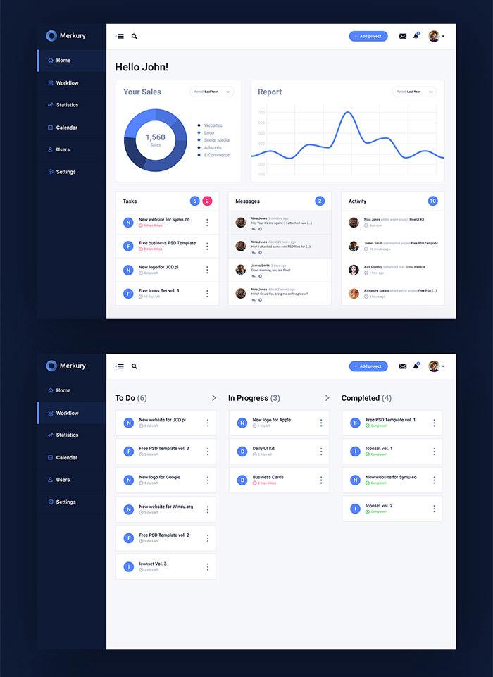 國外Dashboard UI界面設計
