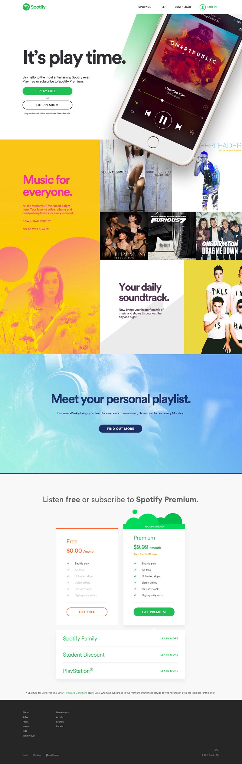 十年巨變！全球音樂平臺Spotify官網的用戶體驗變遷-藝源科技